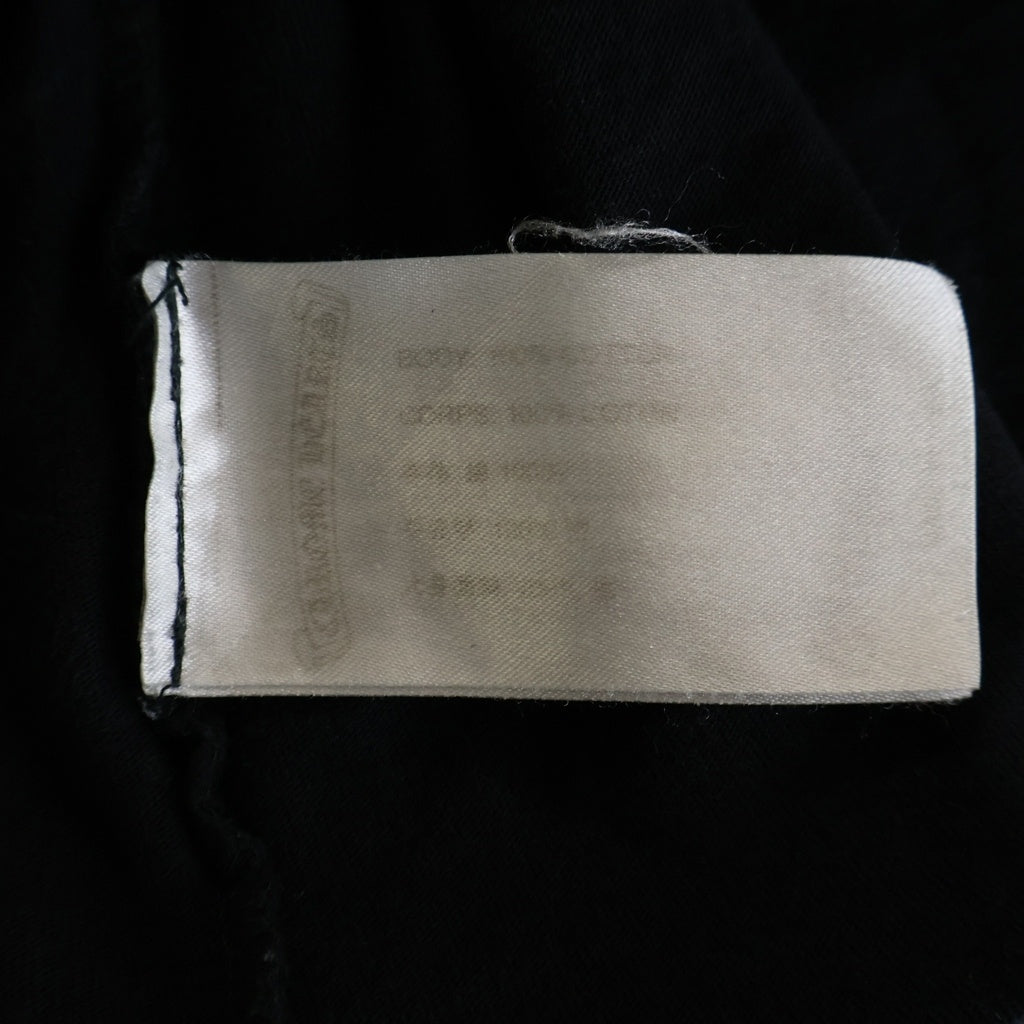 CHROME HEARTS(クロムハーツ) CH LS NECK LOGO ネックロゴプリント 袖ロゴ 長袖Tシャツ ロングスリーブカットソー ブラック