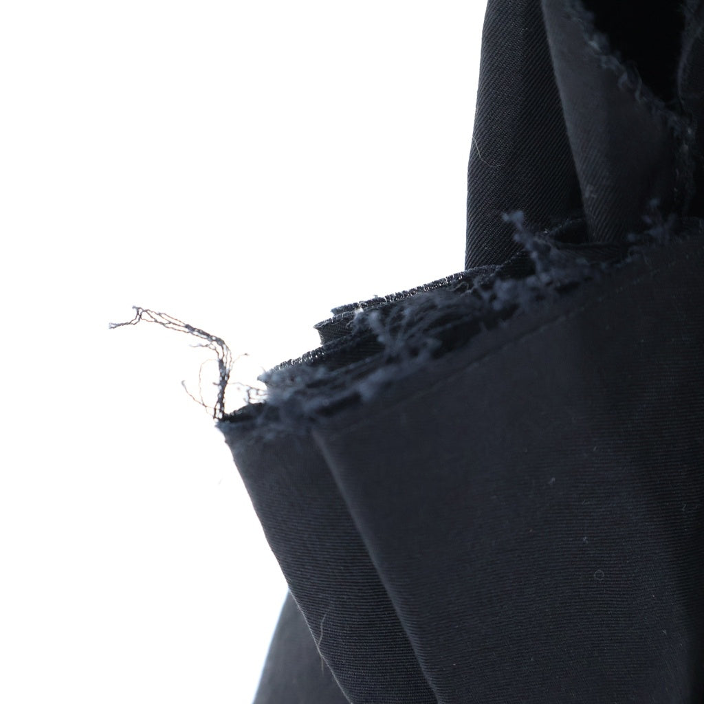 BOTTEGA VENETA(ボッテガヴェネタ) Ruched Detail Midi Dress ギャザーデザインドレス ノースリーブワンピース コットン ブラック 346696 VZG10 レディース