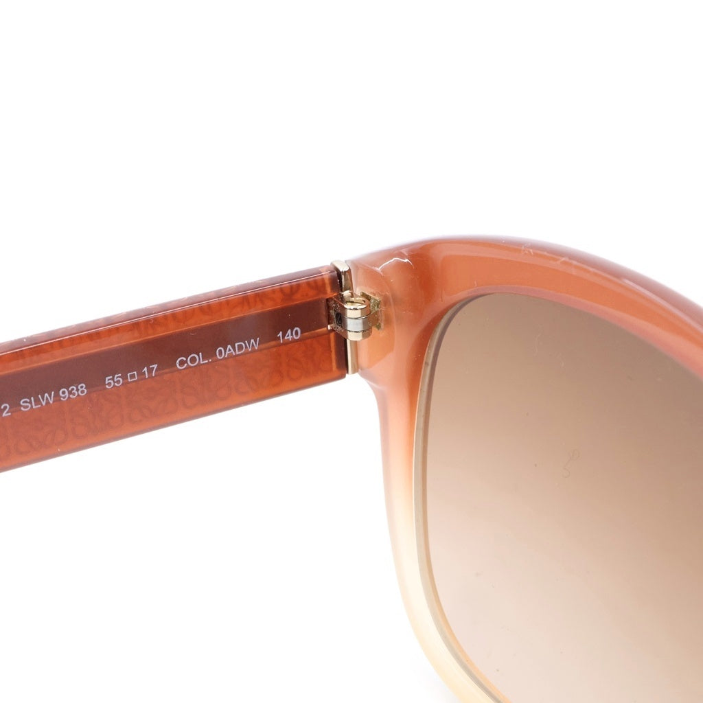LOEWE(ロエベ) 0ADW アナグラム アジアンフィット ウェリントンフレーム サングラス アイウェア メガネ 眼鏡 グラデーション ブラウン レディース