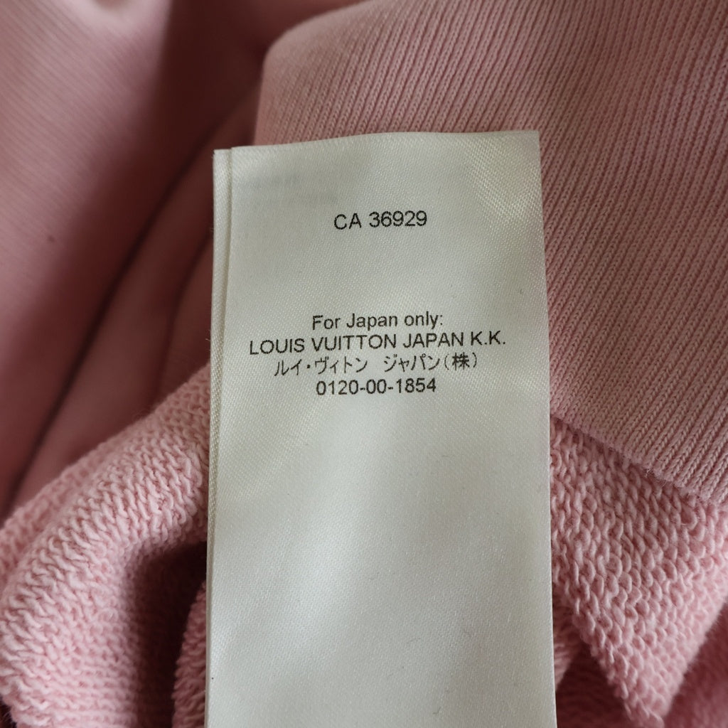 LOUIS VUITTON(ルイヴィトン) エンブロイダリーロゴ刺繍スウェットシャツ トレーナー ピンク コットン RM252MQ FWC HTY09W レディース