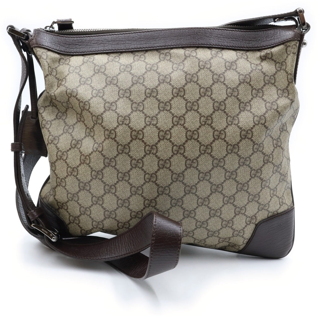GUCCI(グッチ) GGスプリーム ショルダーバッグ レザー ブラウン/ベージュ 148476