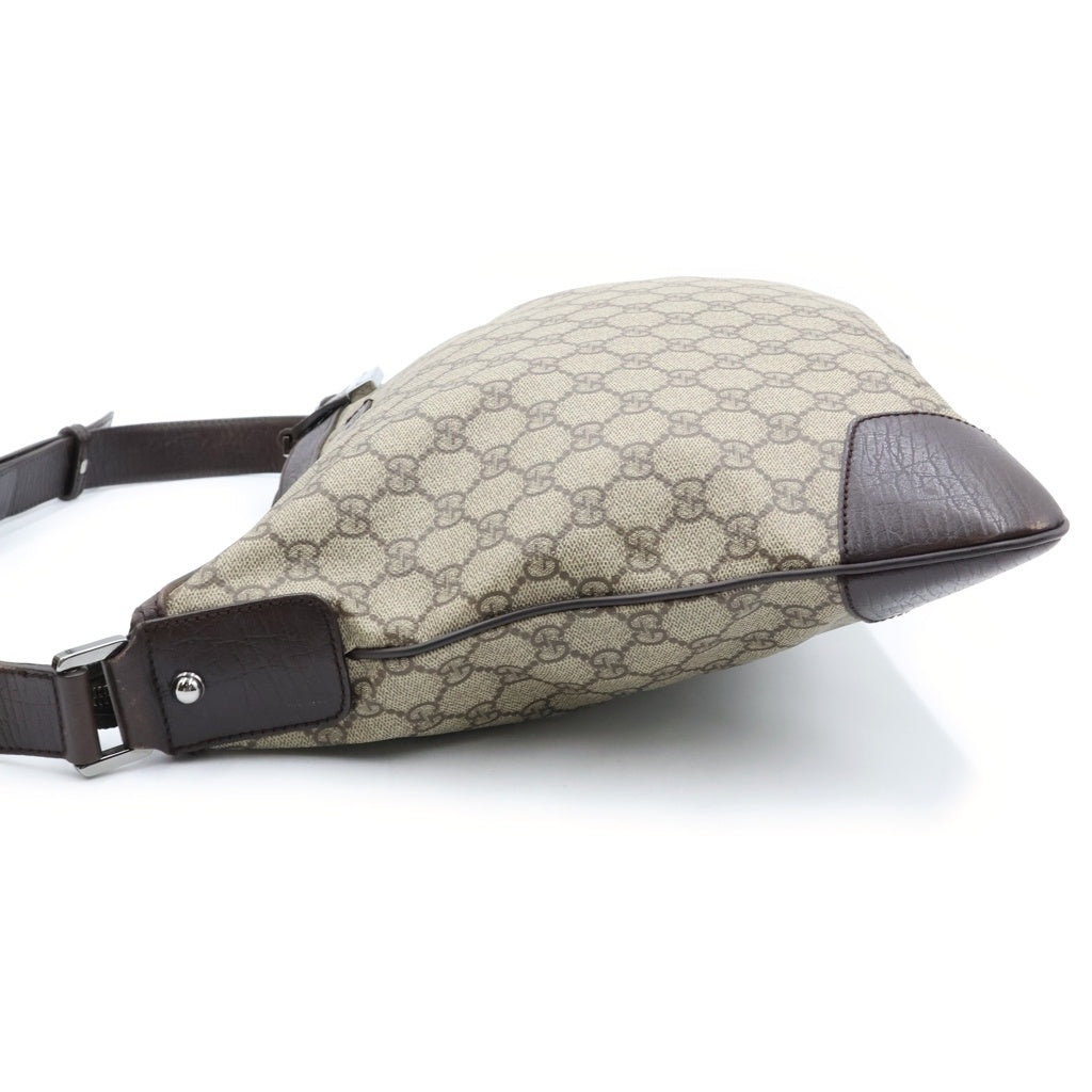 GUCCI(グッチ) GGスプリーム ショルダーバッグ レザー ブラウン/ベージュ 148476