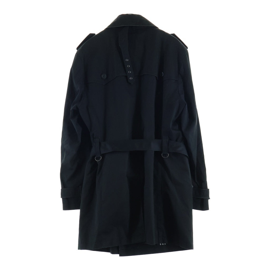 BURBERRY BLACK LABEL(バーバリー ブラックレーベル) 裏地ノバチェック総柄 キルティング ライナー付き トレンチコート ブラック BMA44-514-09