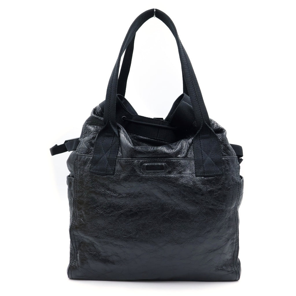 BALENCIAGA(バレンシアガ) アーミー ミディアム ハンド トートバッグ アリーナラムスキン レザー ブラック 644040 レディース