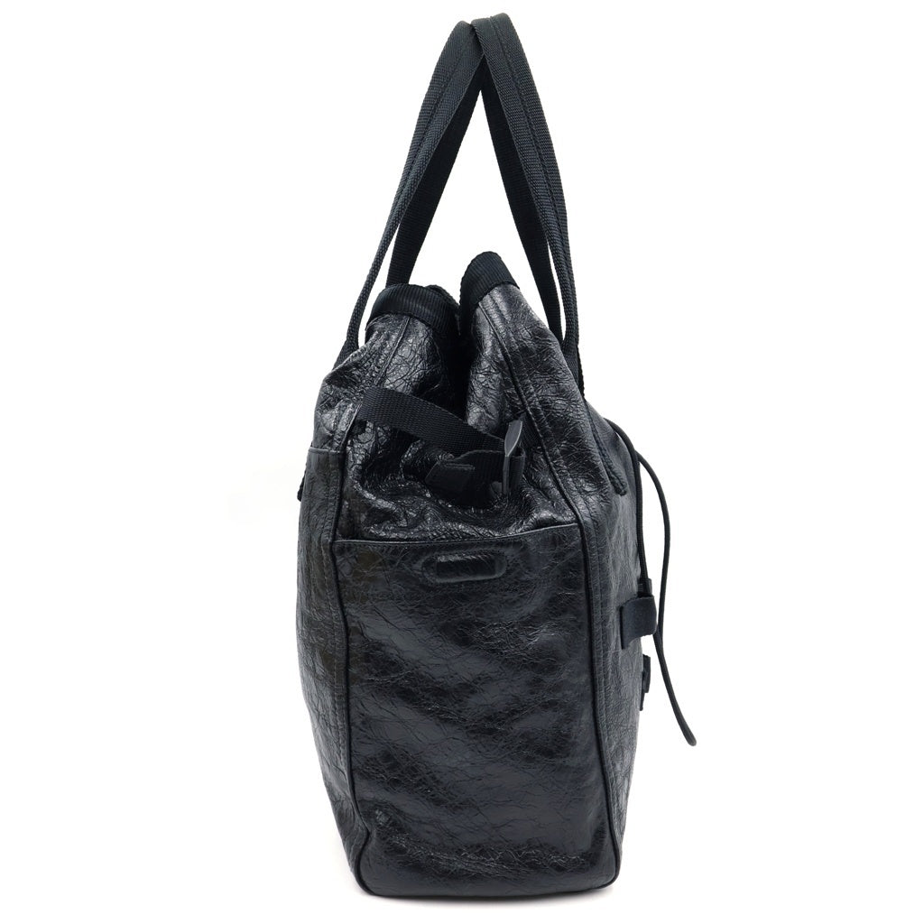 BALENCIAGA(バレンシアガ) アーミー ミディアム ハンド トートバッグ アリーナラムスキン レザー ブラック 644040 レディース