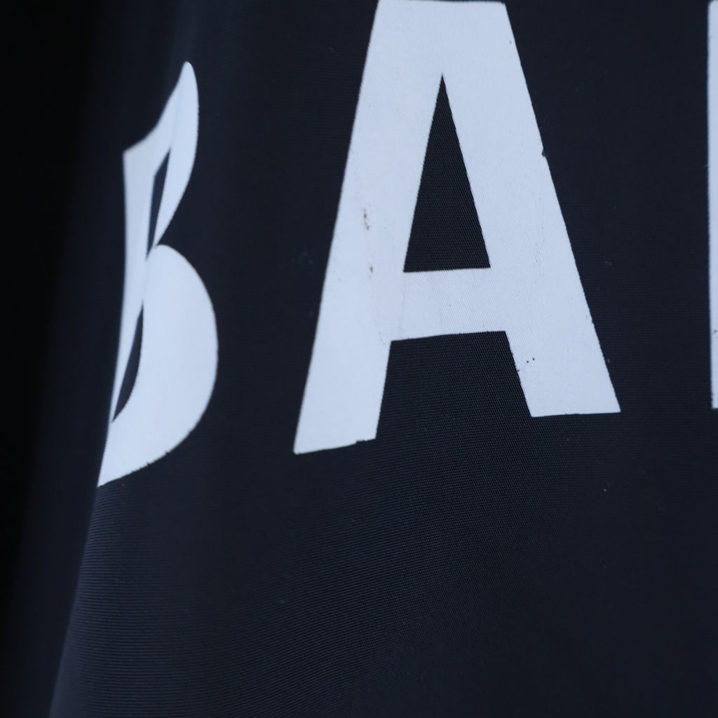 BALENCIAGA(バレンシアガ) Logo Zip-Up Jacket ロゴジップアップジャケット ブルゾン オーバーサイズ ポリエステル ブラック 725302