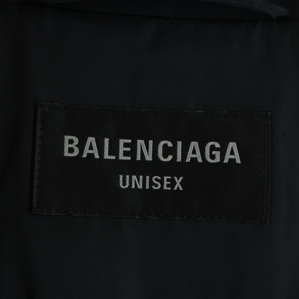 BALENCIAGA(バレンシアガ) Logo Zip-Up Jacket ロゴジップアップジャケット ブルゾン オーバーサイズ ポリエステル ブラック 725302
