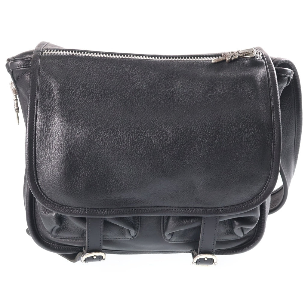 CHROME HEARTS(クロムハーツ) SHOULDER BAG-TINY ガンスリンガー ストラップ レザー ショルダーバッグ ブラック