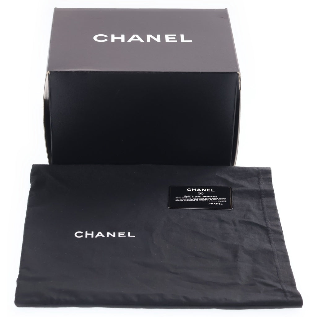 CHANEL(シャネル) ビコローレ バニティバッグ ポーチ 収納 ブラック ラムスキン ゴールド金具 レディース