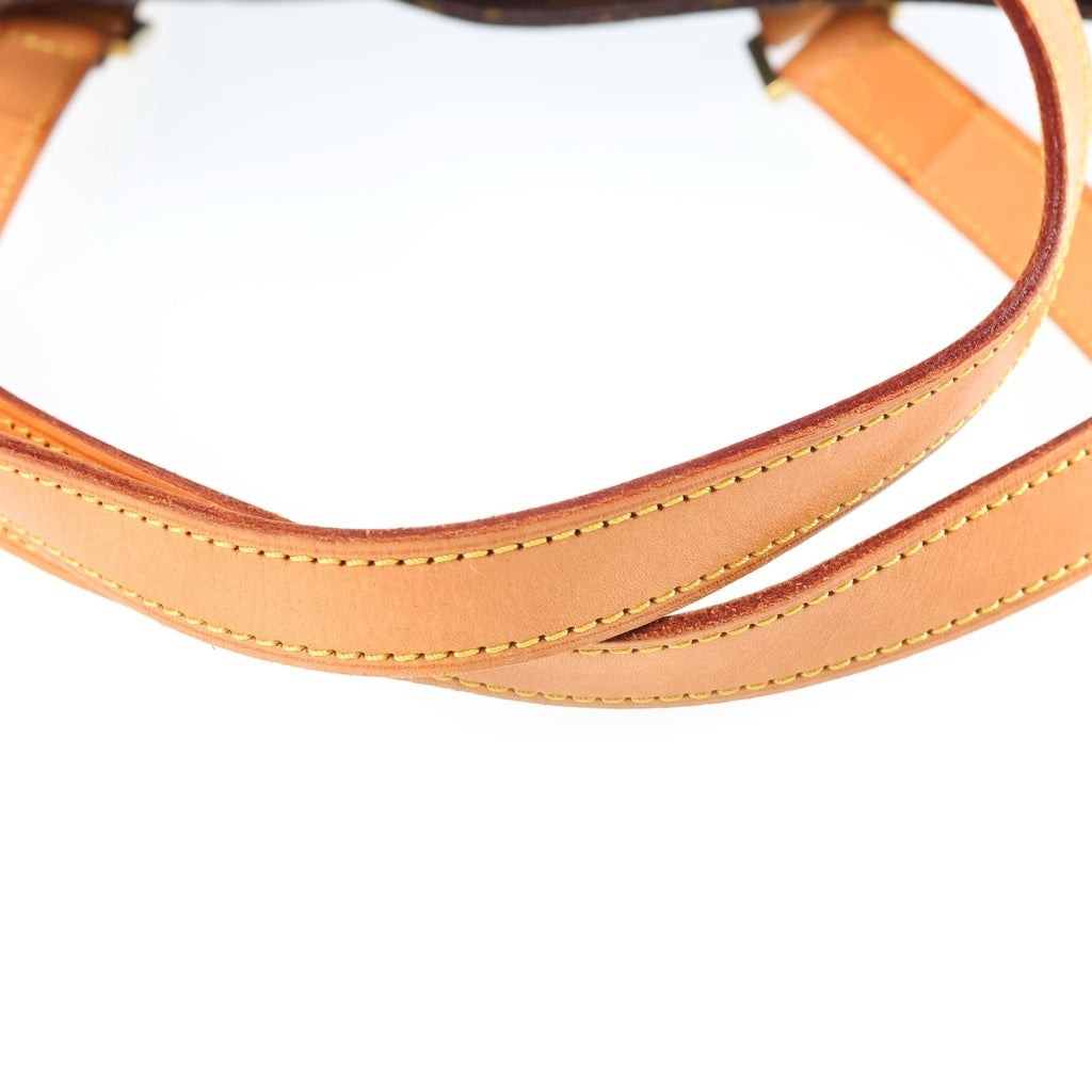 LOUIS VUITTON(ルイヴィトン) モノグラム カバピアノ トートバッグ ハンドバッグ ブラウン レザー×PVC M51148 ゴールド金具 レディース