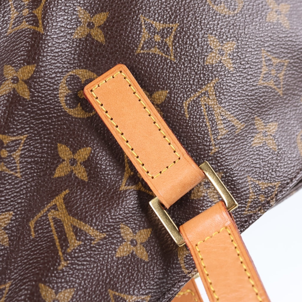 LOUIS VUITTON(ルイヴィトン) モノグラム カバピアノ トートバッグ ハンドバッグ ブラウン レザー×PVC M51148 ゴールド金具 レディース