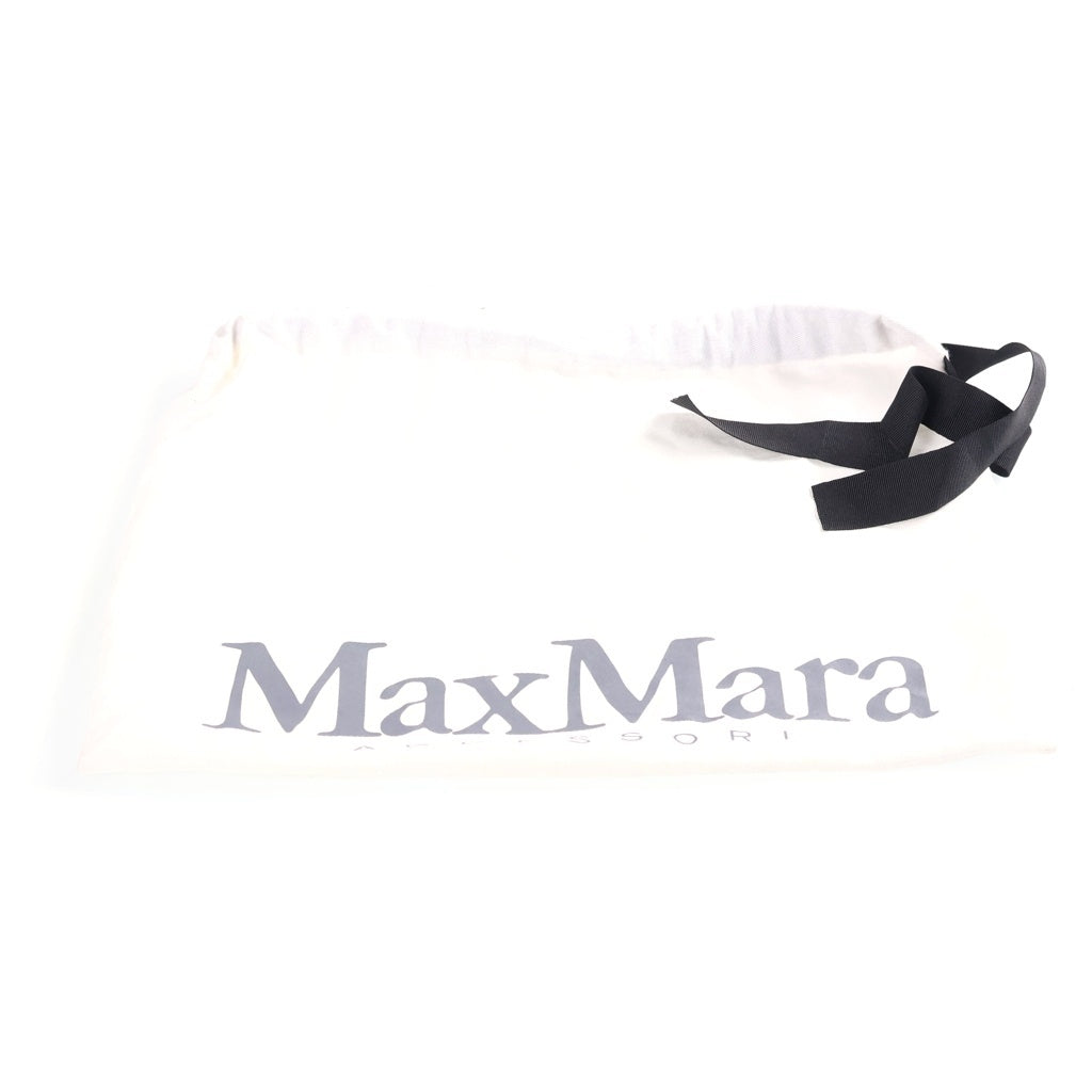 Max Mara(マックスマーラ) エルサ ショルダーバッグ ミニバッグ ブラウン レザー ゴールド金具 レディース