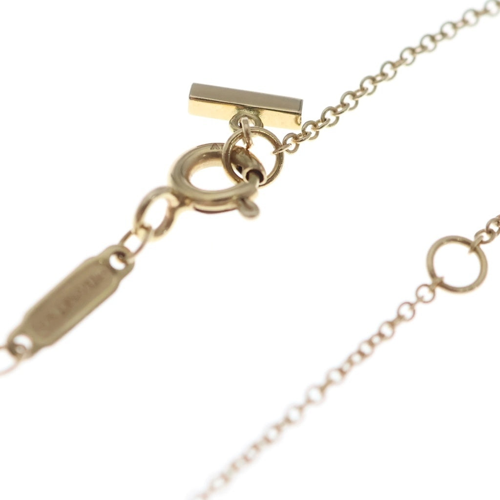 TIFFANY & Co.(ティファニー) Tスマイル ミニ ネックレス ペンダント チェーン ピンクゴールド Au750PG レディース