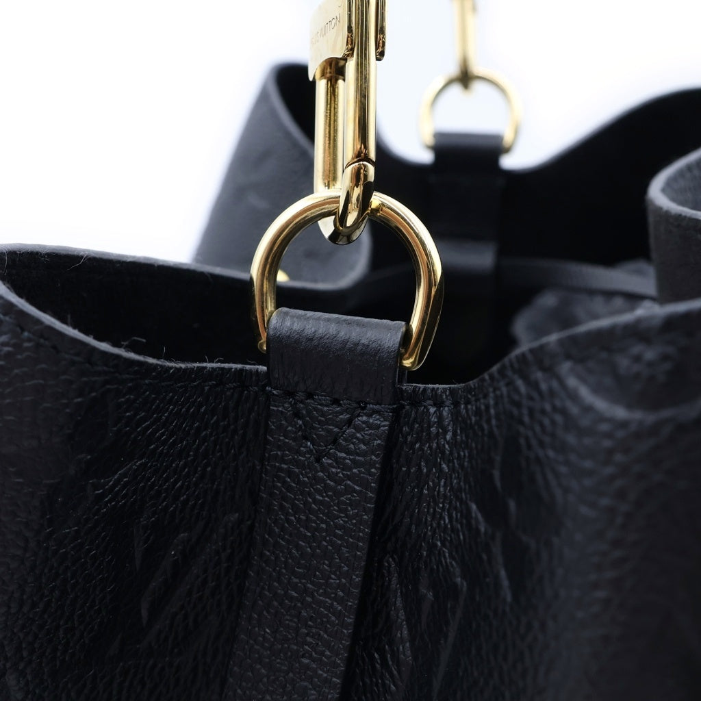LOUIS VUITTON(ルイヴィトン) アンプラント ネオノエ ショルダーバッグ 巾着バッグ ブラック ノワール レザー M45256 ゴールド金具 レディース