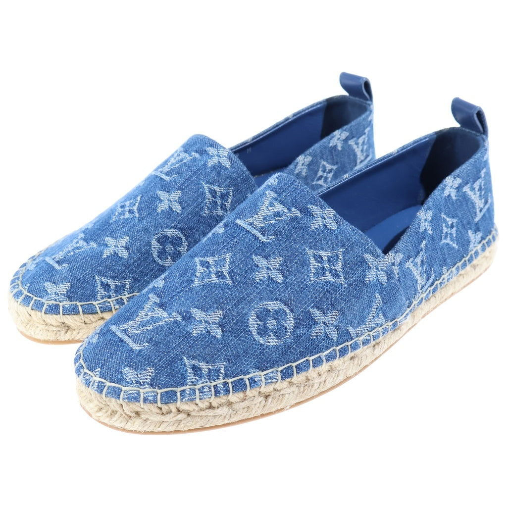 LOUIS VUITTON(ルイヴィトン) モノグラム デニムエスパドリーユ スリッポン 1A7RID レディース