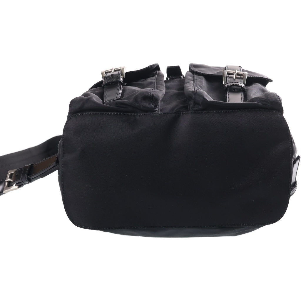 PRADA(プラダ) テスート バックパック リュックサック ナイロン レザー ブラック B6677 レディース