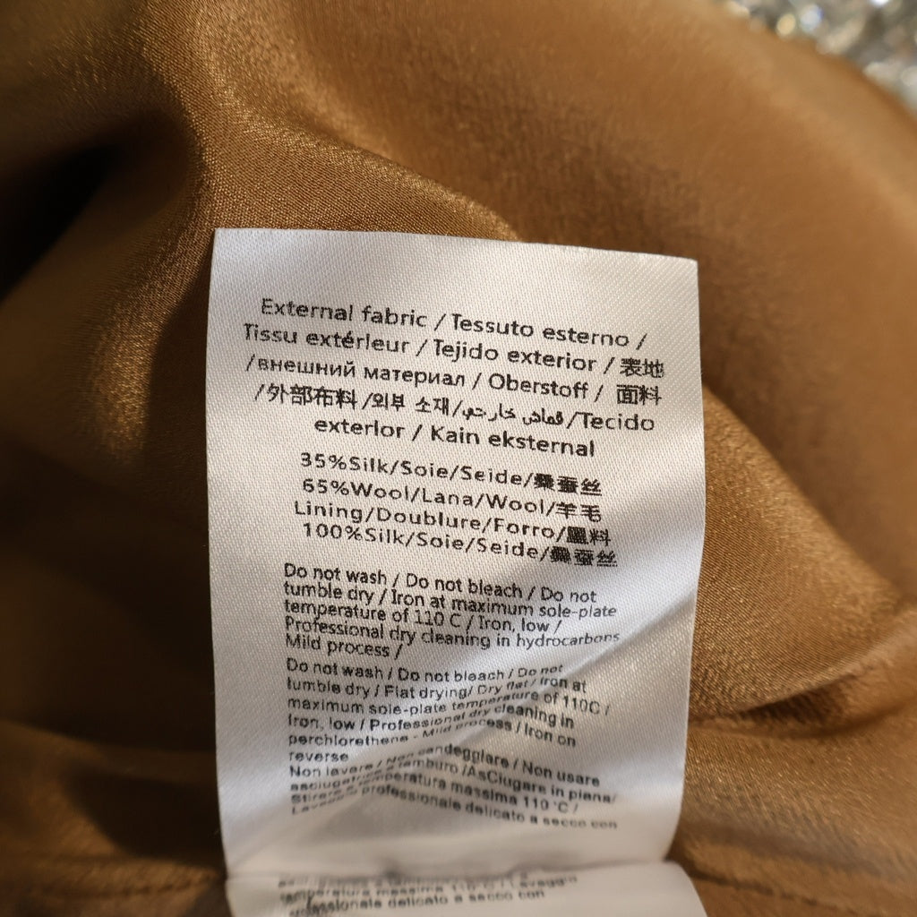 VALENTINO(ヴァレンティノ) Sand Silver Luce Sequin Crepe Couture Dress スパンコール ミニドレス 半袖ワンピース ベージュ/シルバー XB3AE6U51MH レディース