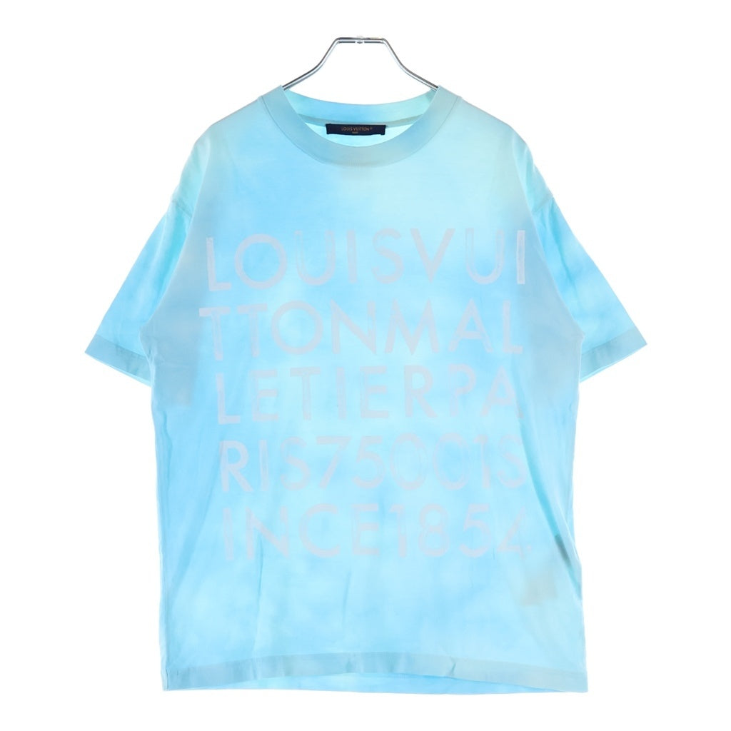 LOUIS VUITTON(ルイヴィトン) 26SS TIE-DYE PRINTED T-SHIRT タイダイ染め クルーネック半袖Tシャツ カットソー ターコイズ RM261M NPG HUY76W