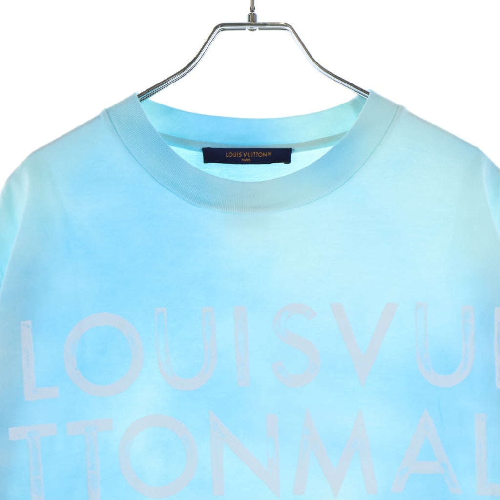 LOUIS VUITTON(ルイヴィトン) 26SS TIE-DYE PRINTED T-SHIRT タイダイ染め クルーネック半袖Tシャツ カットソー ターコイズ RM261M NPG HUY76W