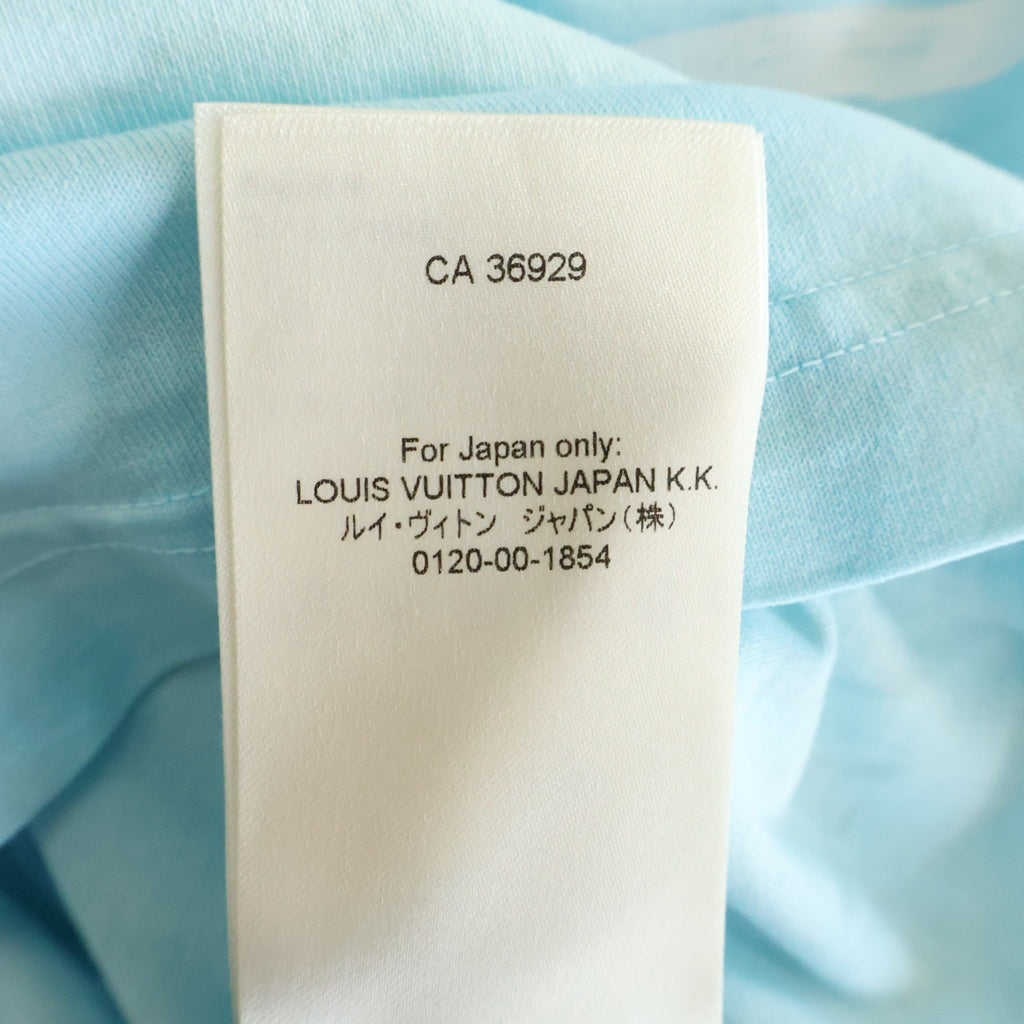 LOUIS VUITTON(ルイヴィトン) 26SS TIE-DYE PRINTED T-SHIRT タイダイ染め クルーネック半袖Tシャツ カットソー ターコイズ RM261M NPG HUY76W