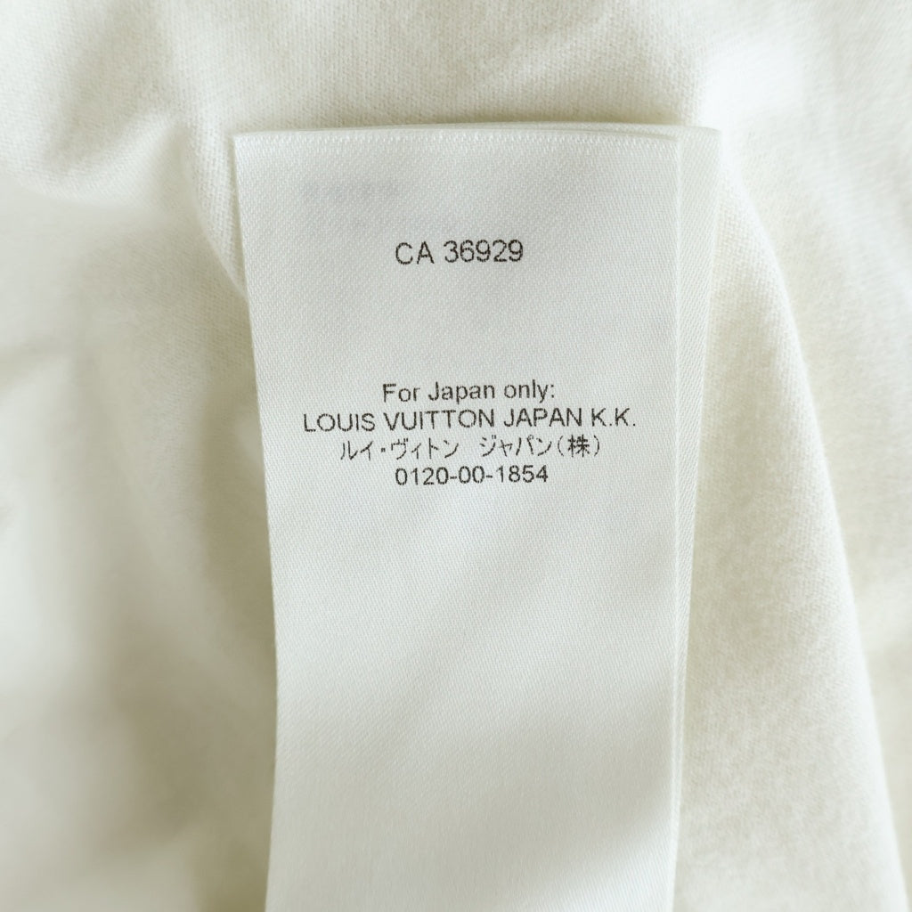 LOUIS VUITTON(ルイヴィトン) 24SS LOGO S/S TEE エンボスロゴ 半袖クルーネックTシャツ カットソー コットン ホワイト RM241Q DT3 HNY55W