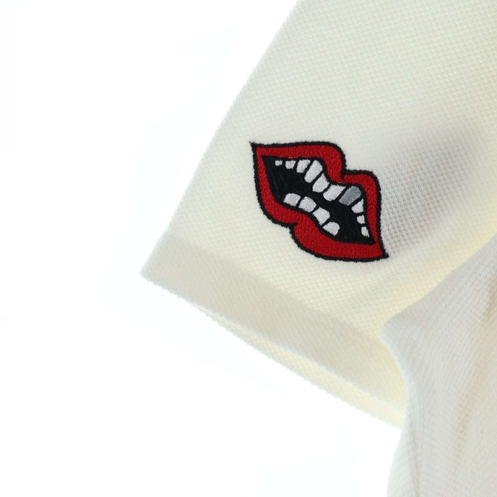 CHROME HEARTS(クロムハーツ) ×MATTY BOY Polo Shirts マッティボーイ 半袖ポロシャツ 総柄 CHOMPER ホワイト
