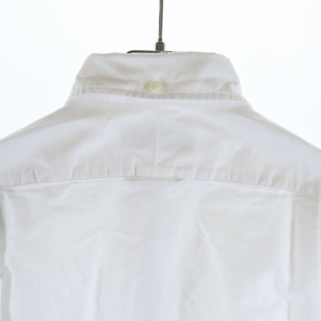 THOM BROWNE(トムブラウン) L/S Shirt トリコロール オックスフォードボタンダウンシャツ ホワイト MWL010E-00139-100