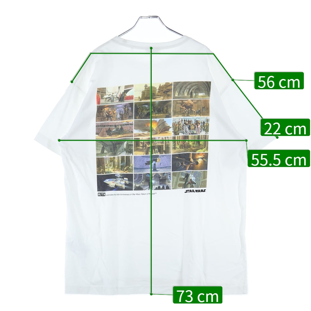 KITH(キス) ×STAR WARS Concept Tee スターウォーズ コンセプト プリントTシャツ 半袖カットソー ホワイト KHM031016