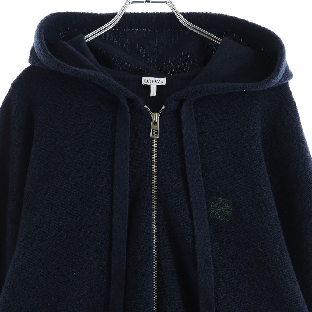 LOEWE(ロエベ) アナグラム ジップアップ フーディー パーカー ネイビー ポリエステル H526Y16KAT