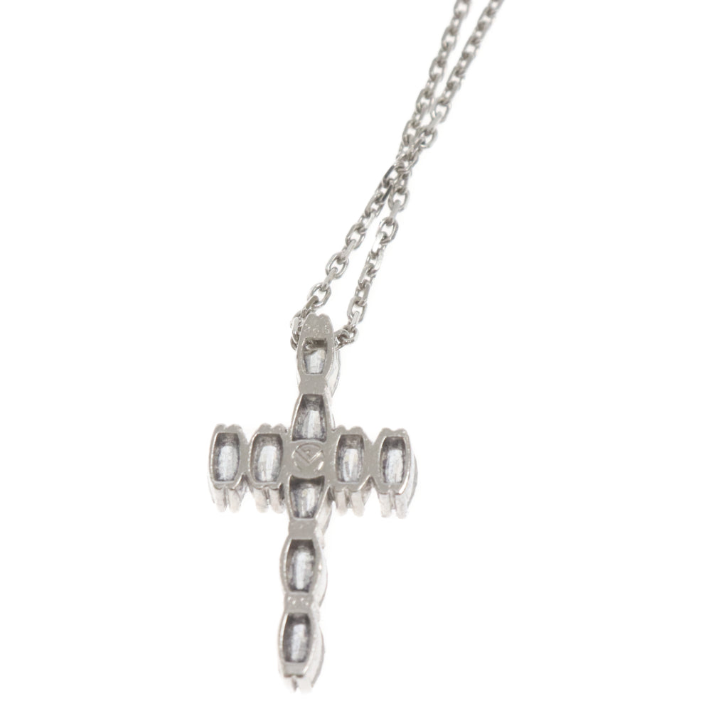 FRANCK MULLER(フランクミュラー) K18WG 2.14ct クロスモチーフネックレス ペンダント ホワイトゴールド/クリア ギャランティ付き