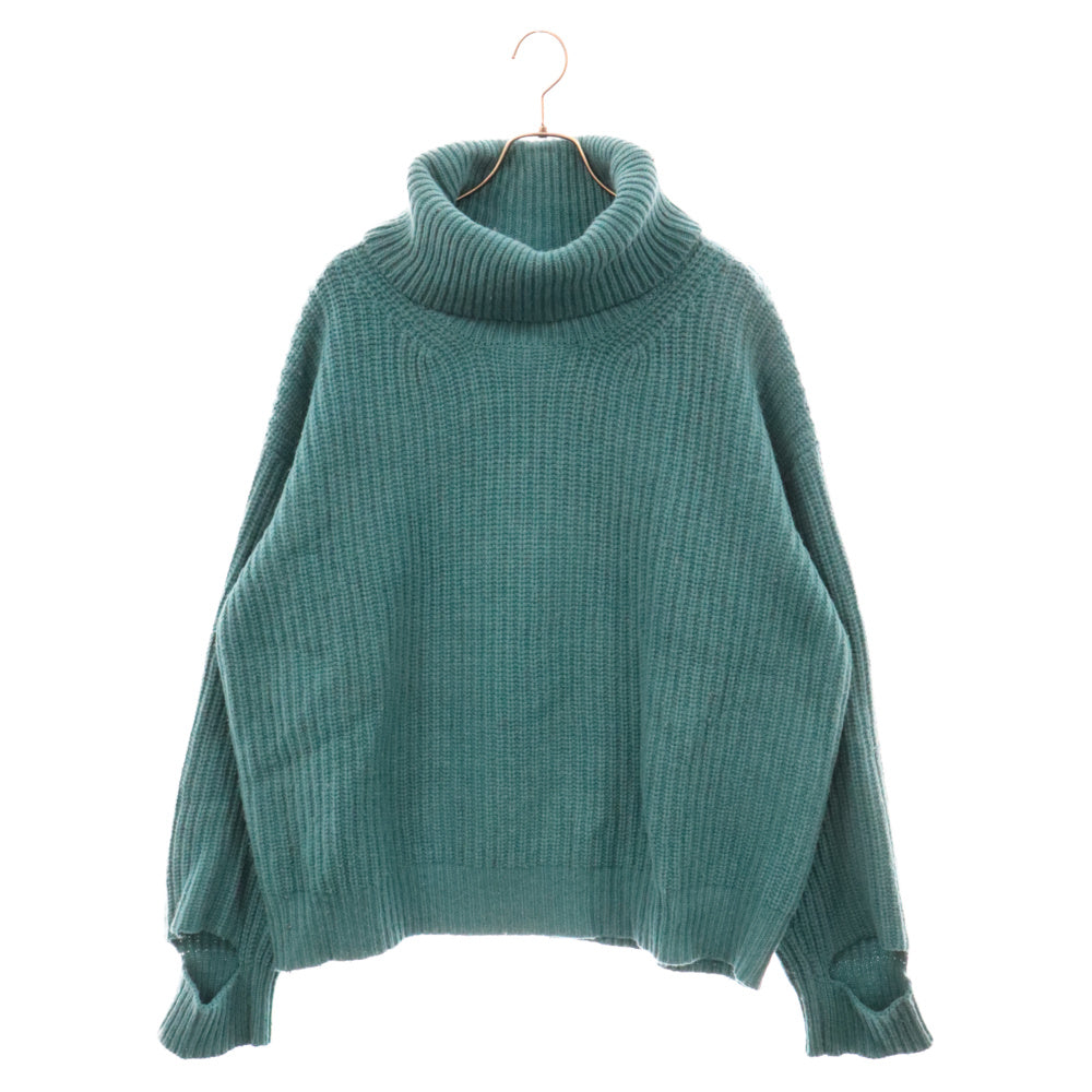 UNUSED(アンユーズド) 17AW 3G Turtle Neck Knit US1337 ウールタートルネックニットセーター グリーン