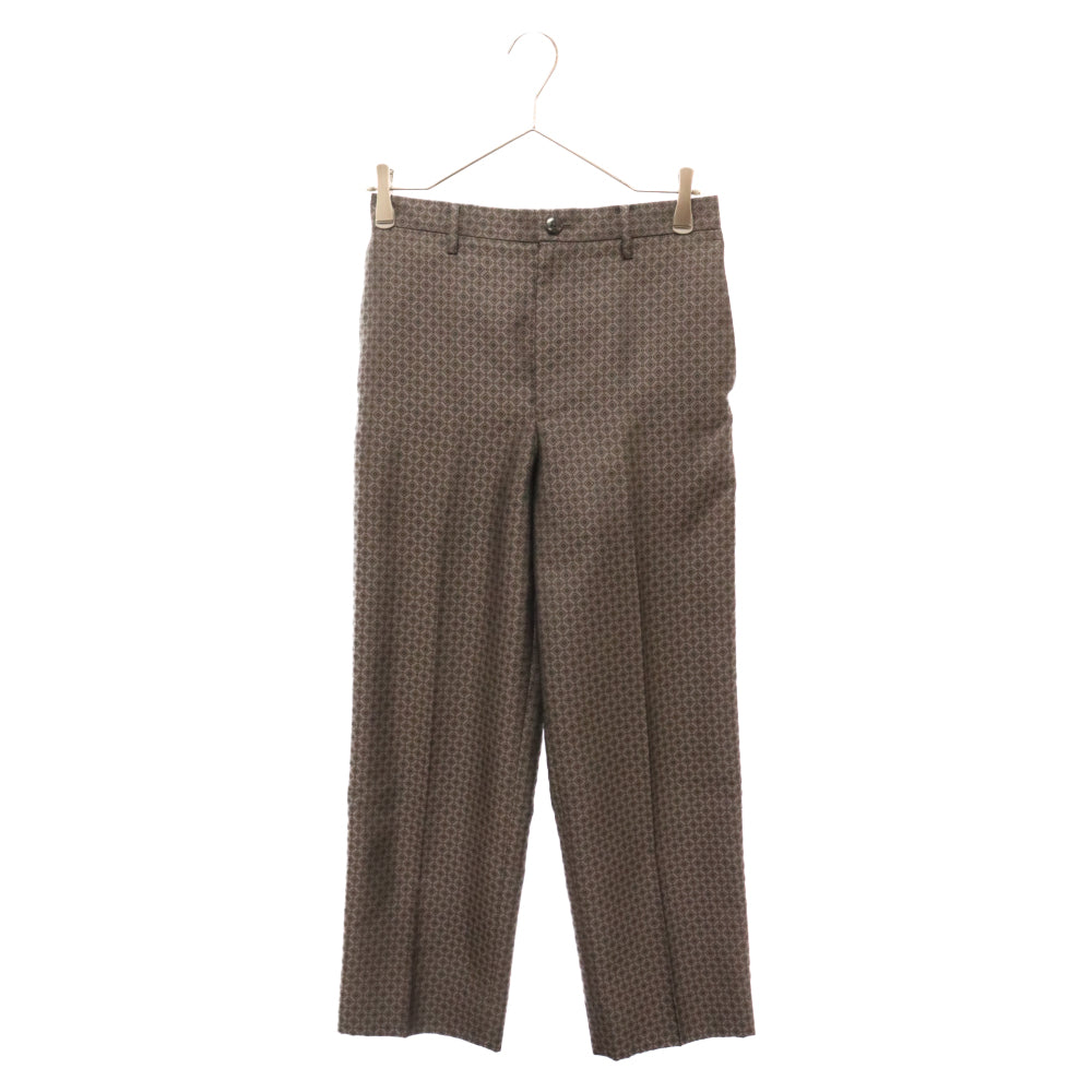 BESPOKE TOKYO(ビスポーク トウキョウ) CRAVATE JACQUARD STRAIGHT PANTS クラバット ジャカードストレートパンツ 111341007 グレー