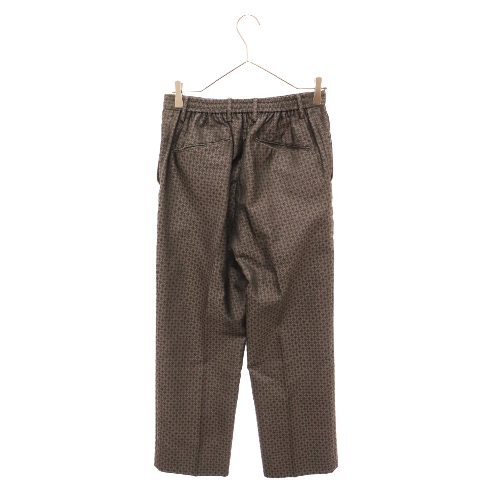 BESPOKE TOKYO(ビスポーク トウキョウ) CRAVATE JACQUARD STRAIGHT PANTS クラバット ジャカードストレートパンツ 111341007 グレー
