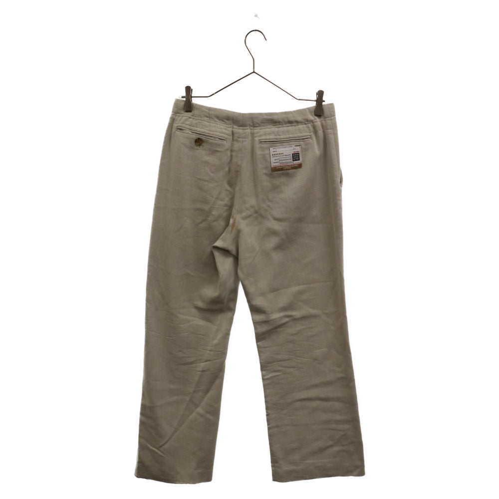 MIHARA YASUHIRO(ミハラヤスヒロ) Flare Pants With Marvelt B09PT083 パッチ付き セミフレアパンツ グレー