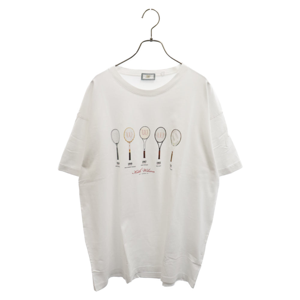 KITH(キス) × Wilson ウィルソン ラケットプリント 半袖Tシャツ カットソー KH3995 ホワイト