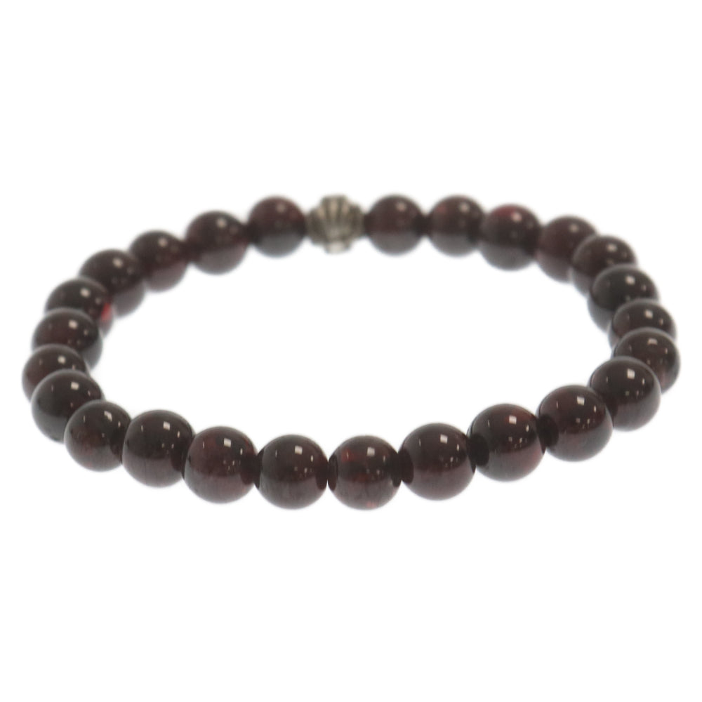 CHROME HEARTS(クロムハーツ) 6mm BEAD ビーズ ブレスレット シルバー/ブラウン