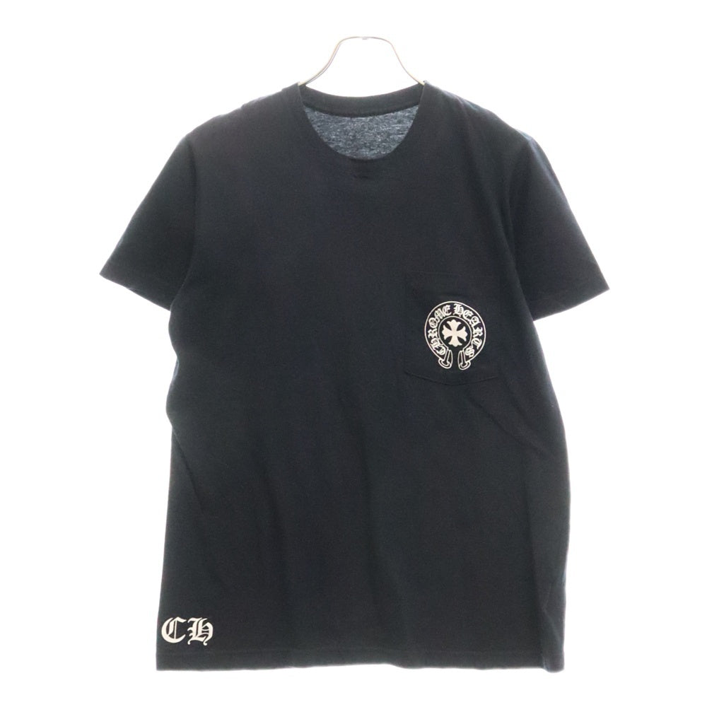 CHROME HEARTS(クロムハーツ) CH T-SHRT 1 バック英字プリント半袖Tシャツカットソー ブラック