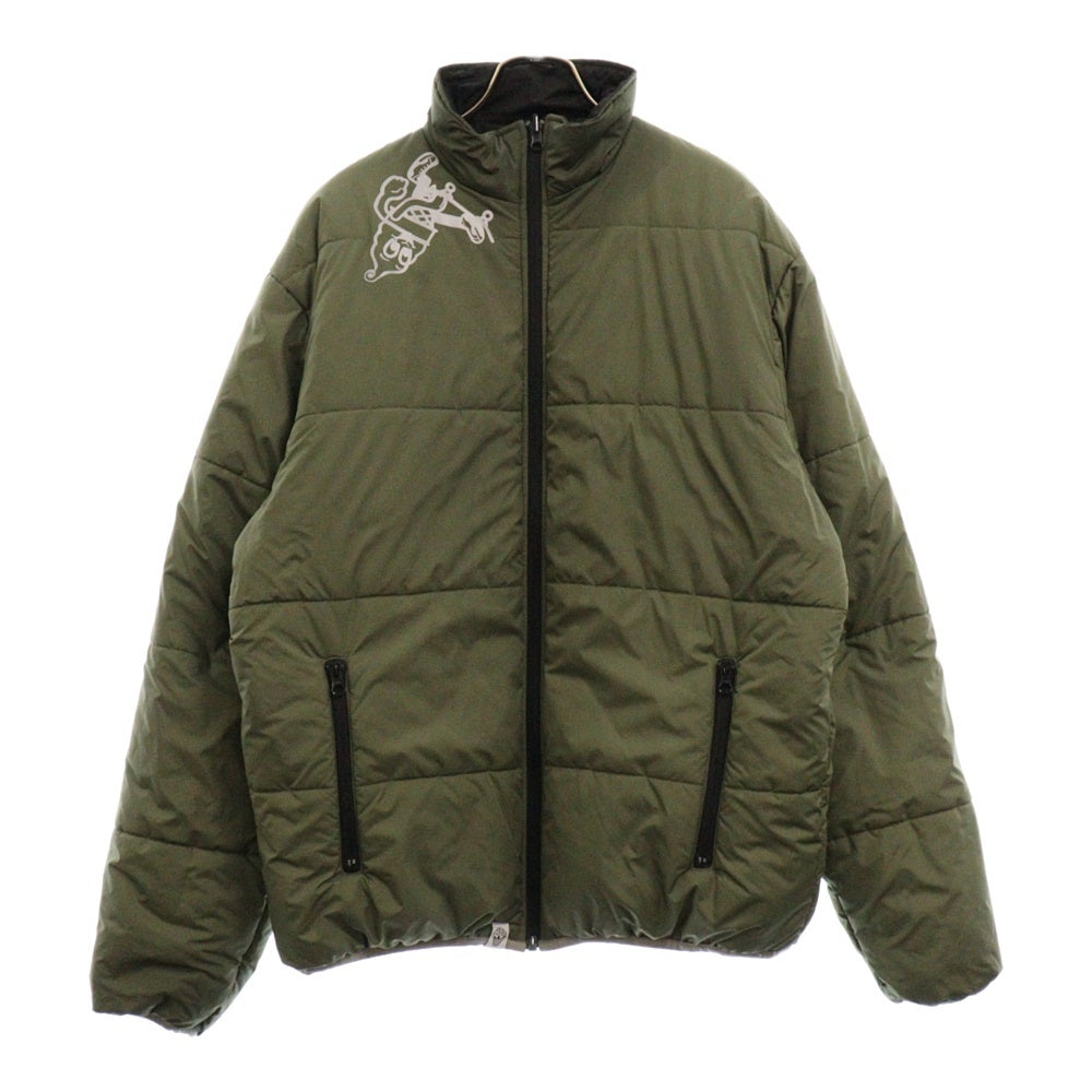 BILLIONAIRE BOYS CLUB(ビリオネアボーイズクラブ) NYLON REVERSIBLE PADDED JACKET ICJP233X003 ナイロン リバーシブル パデッドジャケット カーキ/ブラック