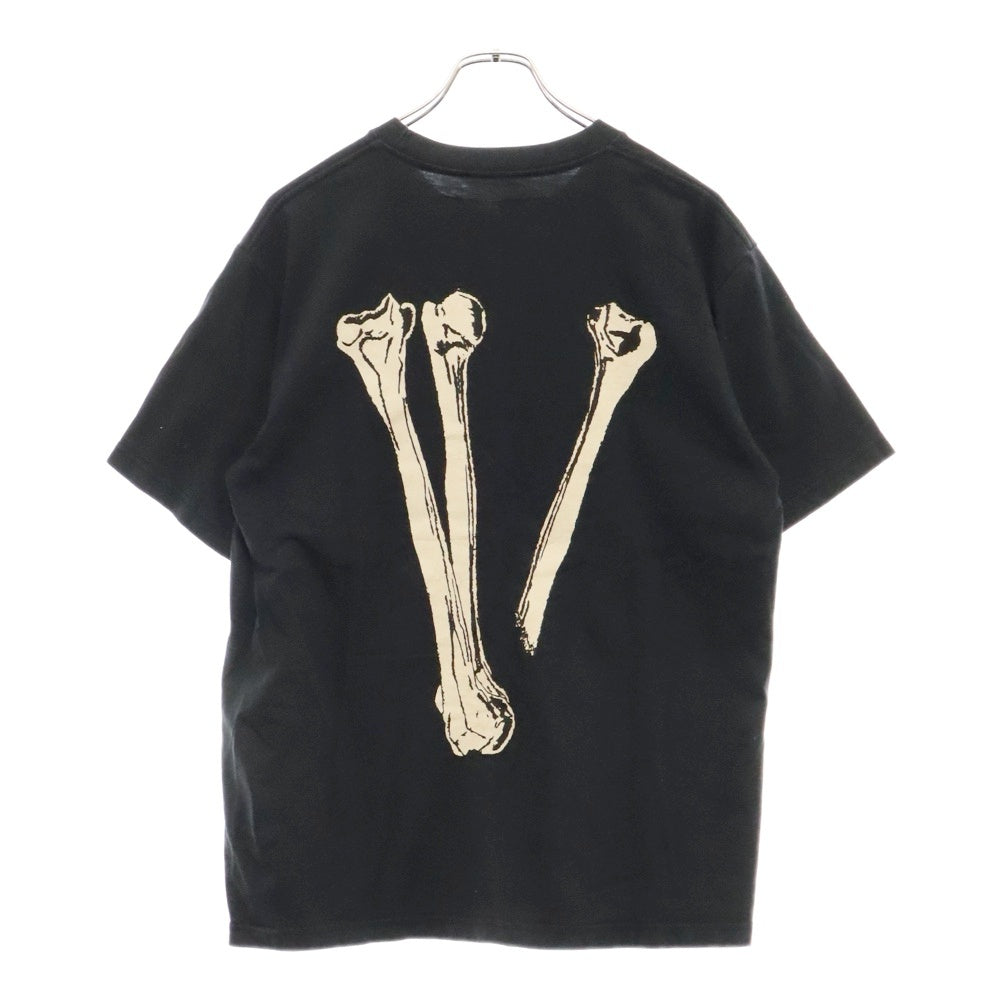 VLONE(ヴィーロン) Skull & Bone S/S TEE スカル & ボーン バックプリント 半袖Tシャツ カットソー ブラック