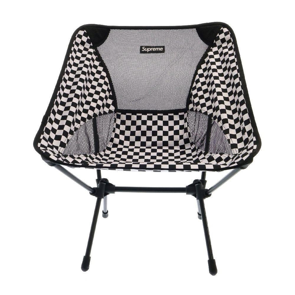 SUPREME(シュプリーム) 16SS ×Helinox Chair One ×ヘリノックス チェアワン 椅子 折り畳み ポータブルチェア 雑貨 チェッカーフラッグ ブラック/ホワイト