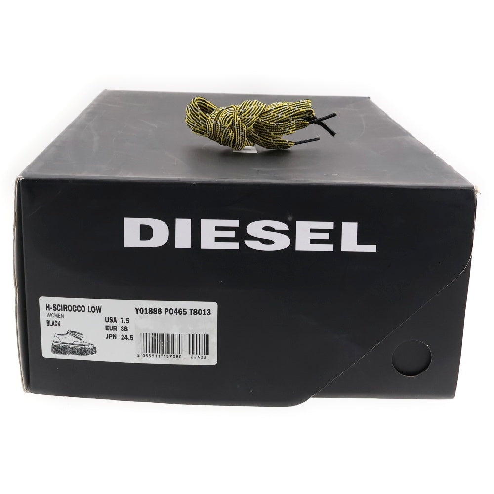 DIESEL(ディーゼル) H-SCIROCCO LOW 厚底 シロッコ ローカットスニーカー シューズ ブラック US7.5/24.5cm レディース