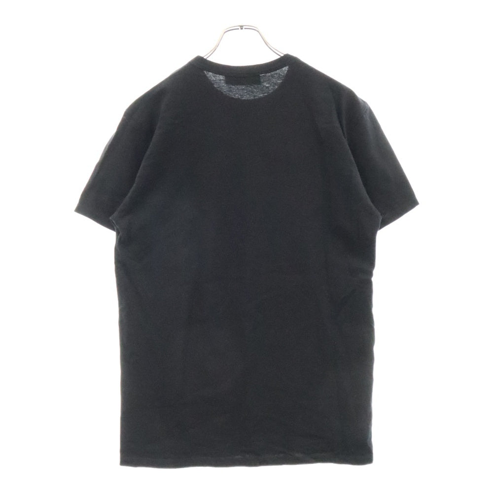 MAISON KITSUNE(メゾンキツネ) 17SS フロントロゴプリント 半袖Tシャツ カットソー ブラック SS17M702