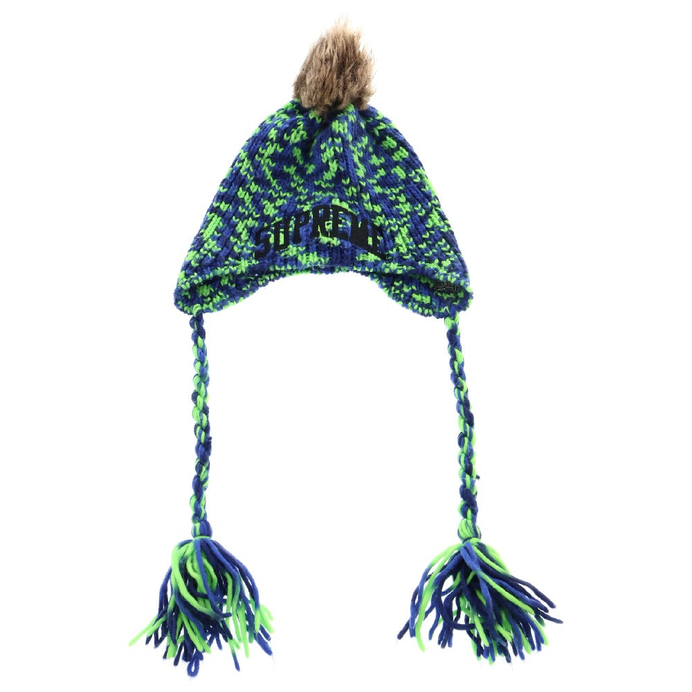 SUPREME(シュプリーム) 22AW ×NEW ERA Toboggan Beanie ×ニューエラ トボガン ビーニー 帽子 キャップ グリーン/ブルー