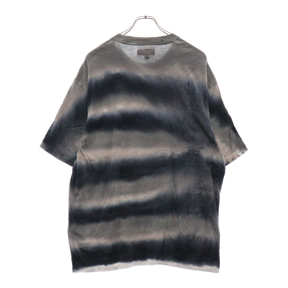 SUPREME(シュプリーム) 23AW Dyed Stripe S/S Top タイダイ フロントロゴ刺繍 ストライプ半袖Tシャツ カットソー グレー