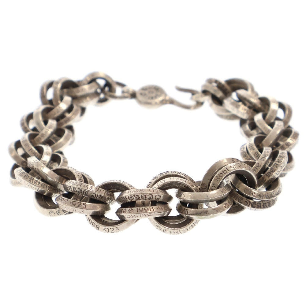 CHROME HEARTS(クロムハーツ) 2 DOUBLE B RING ダブルBリング シルバーブレスレット シルバー