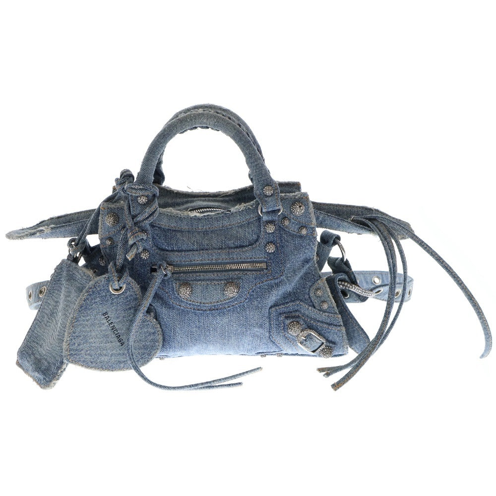 BALENCIAGA(バレンシアガ) NEO CAGOLE CITY 751523 ネオカゴールシティ 2WAYショルダーバッグ ハンドバッグ インディゴ レディース