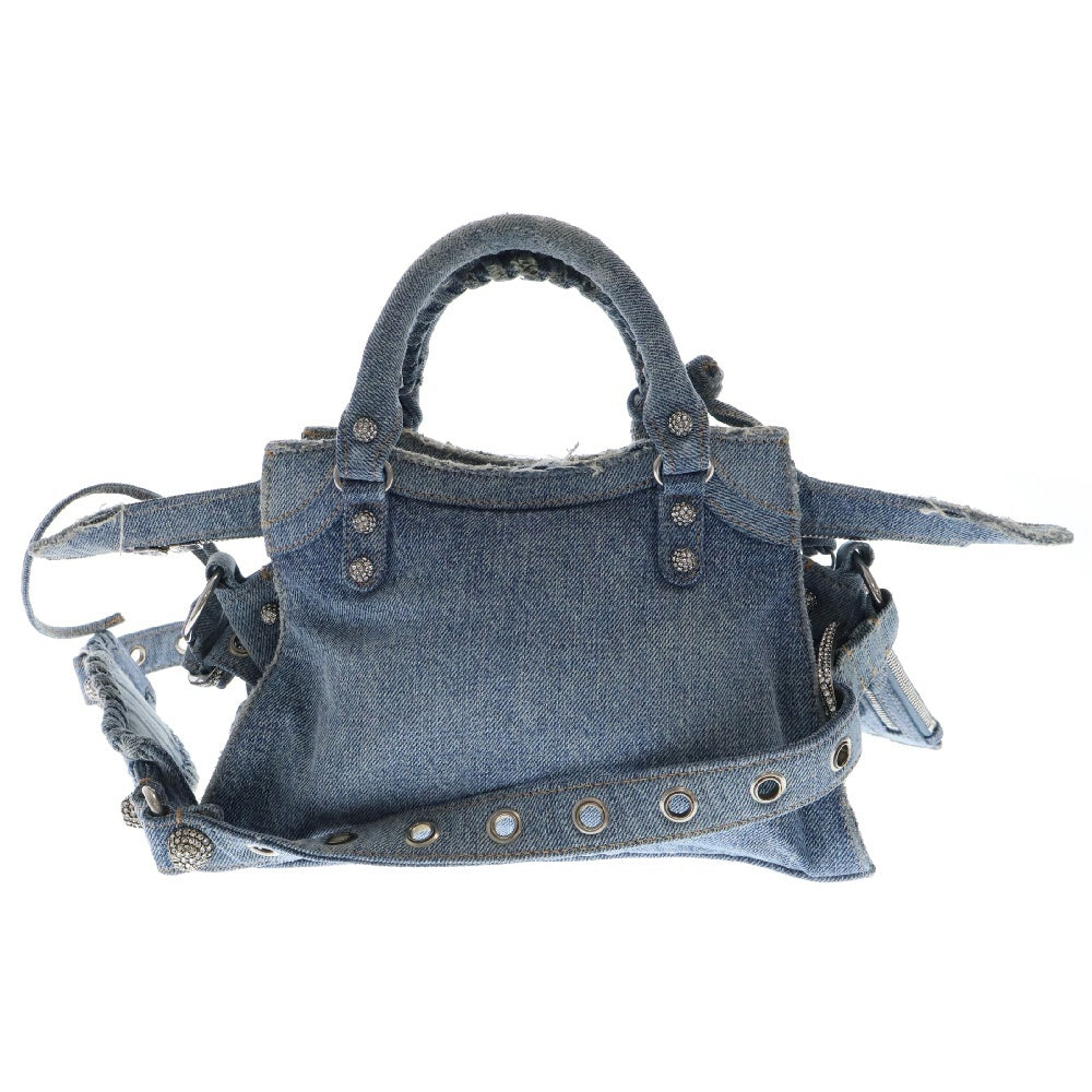 BALENCIAGA(バレンシアガ) NEO CAGOLE CITY 751523 ネオカゴールシティ 2WAYショルダーバッグ ハンドバッグ インディゴ レディース