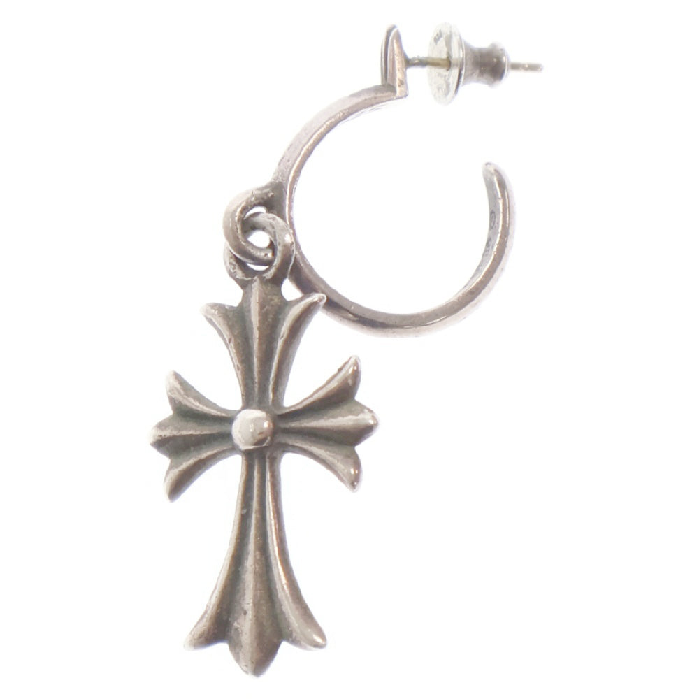 CHROME HEARTS(クロムハーツ) TINY CH CROSS タイニーCHクロス フープ ピアス シルバー