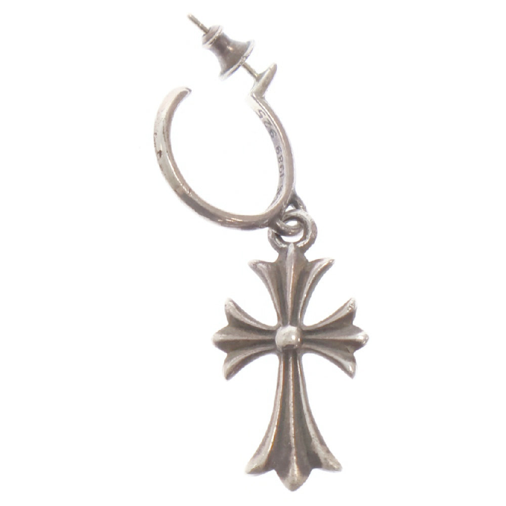 CHROME HEARTS(クロムハーツ) TINY CH CROSS タイニーCHクロス フープ ピアス シルバー