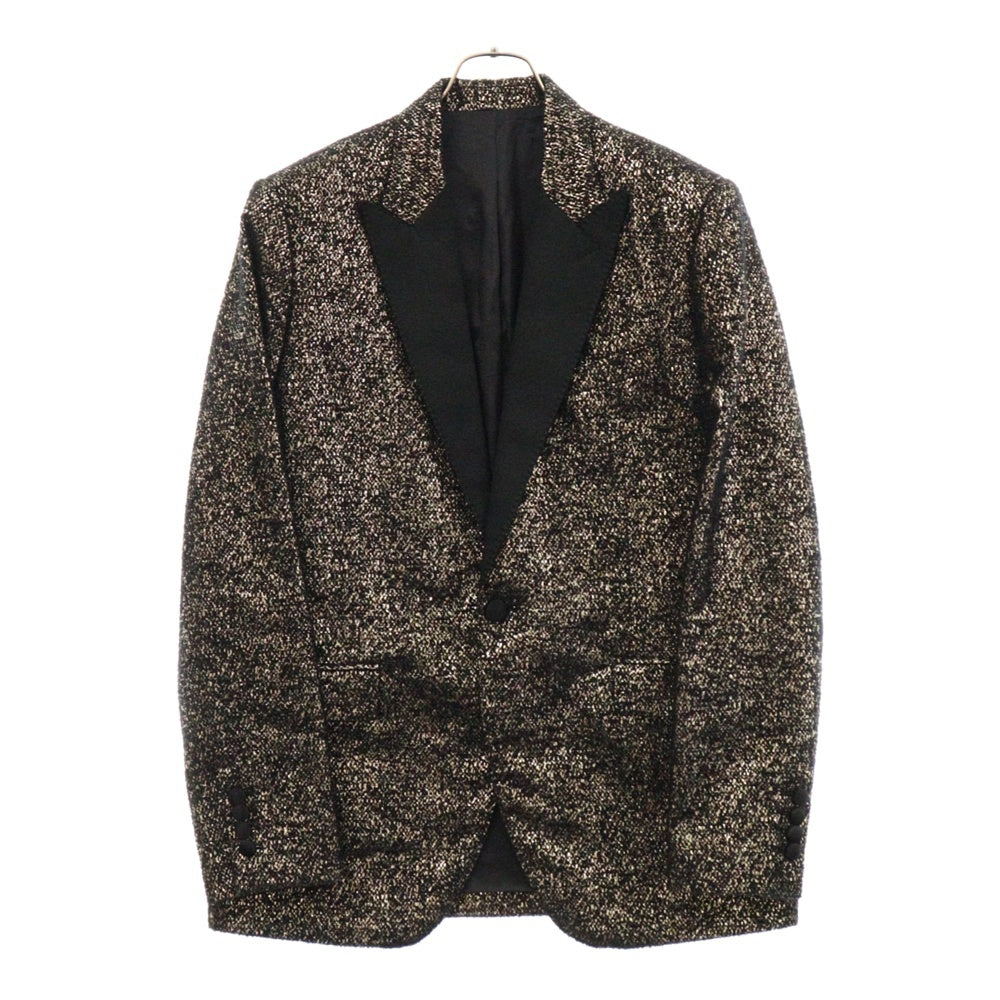 CELINE(セリーヌ) 19AW ラメ メタリック スモーキングテーラードジャケット ブラック/ゴールド 2V167851E